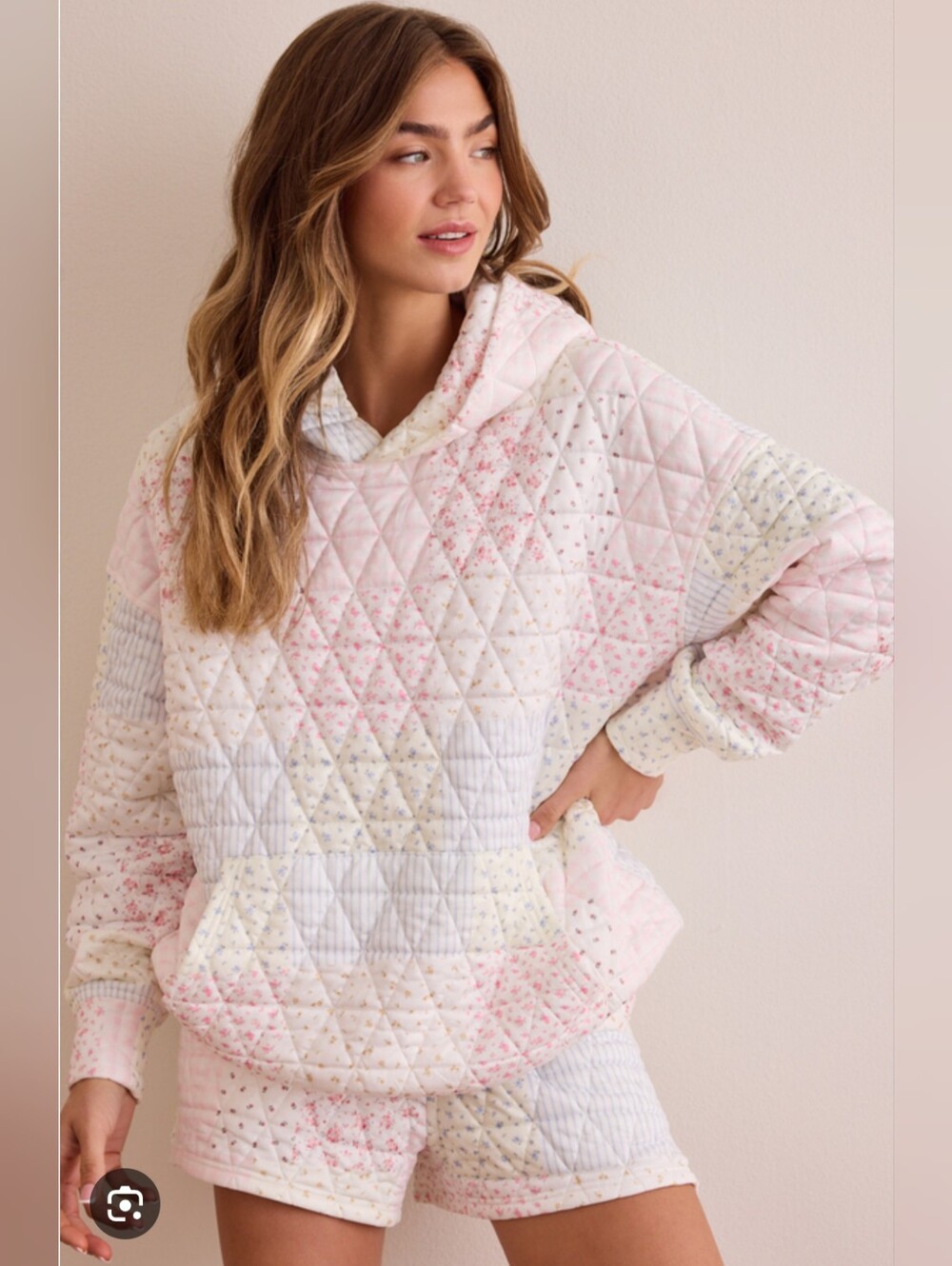 NWT Altar'd State AS Revival Move Free Patchwork Hoodie Large